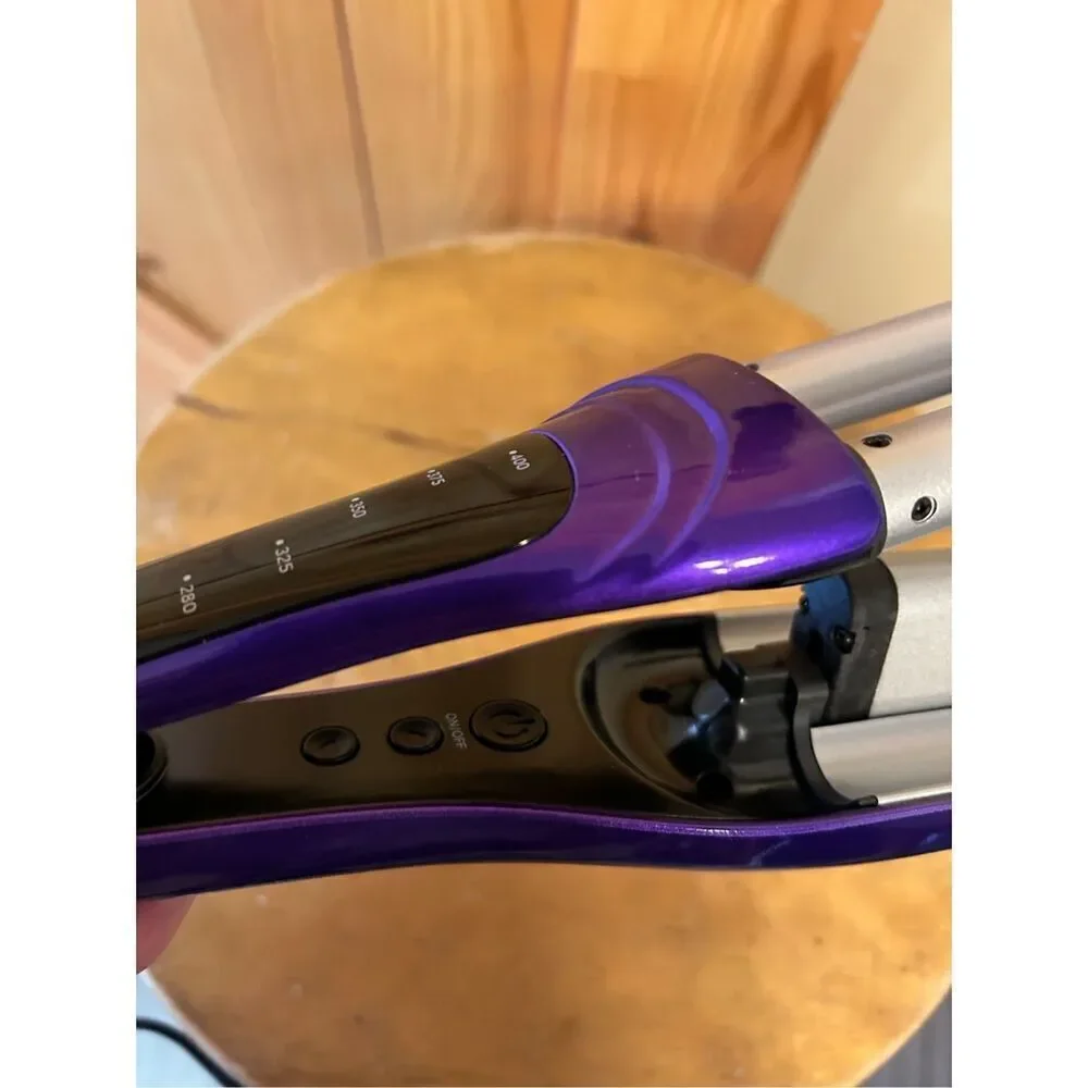 TIGI Bed Head A Wave We Go Hair Waver PURPLE Curling Beachy Waves Iron Styler (8